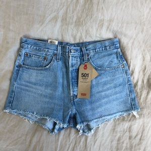 Levi’s 501 high waisted shorts